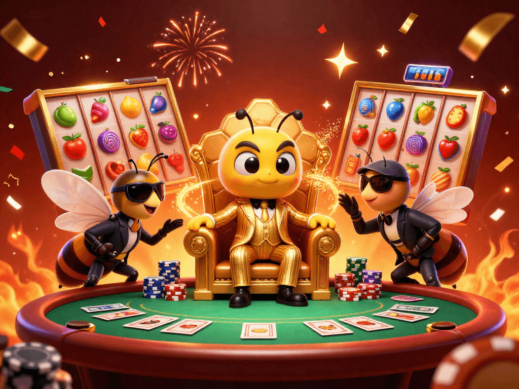 Engage with the excitement of gaming at link vào hit club with vibrant slot reels and a dynamic casino scene.