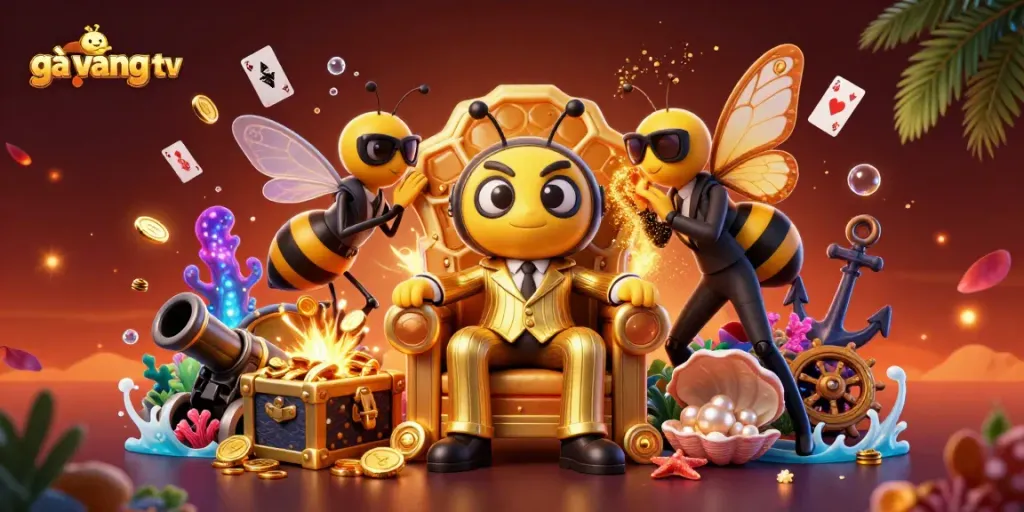Experience thrilling excitement with gà vàng tv as a bee mob boss in an ultra-detailed casino adventure.