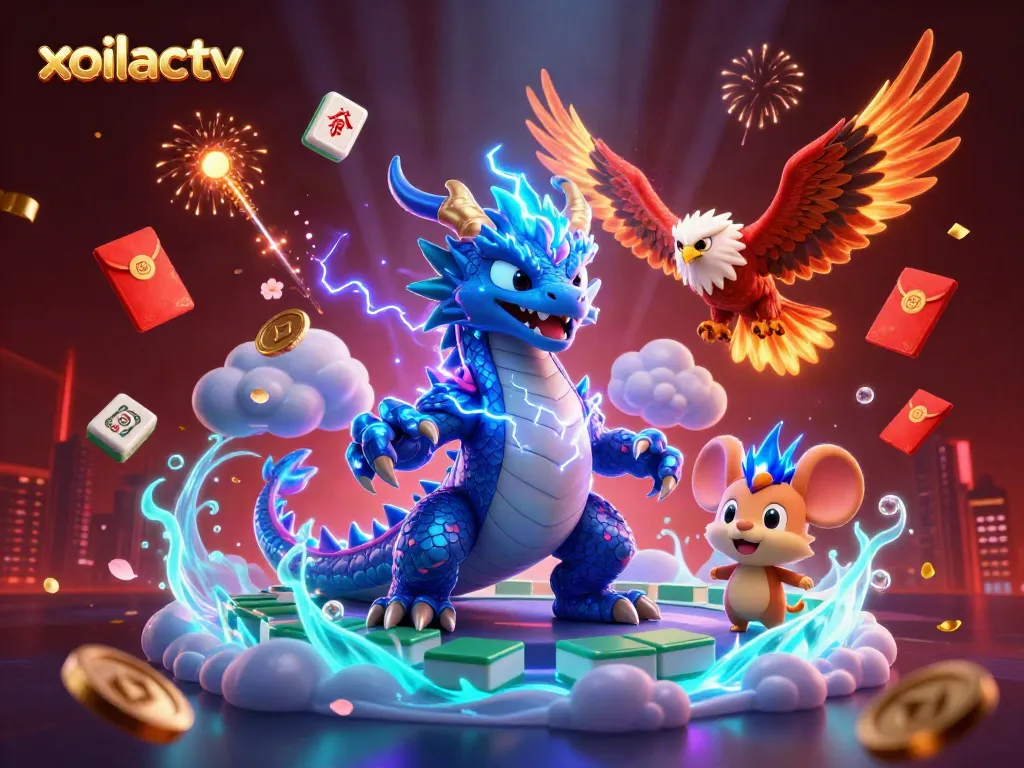 Experience thrilling gameplay on xoilactv with a dynamic scene showcasing vibrant casino themes.