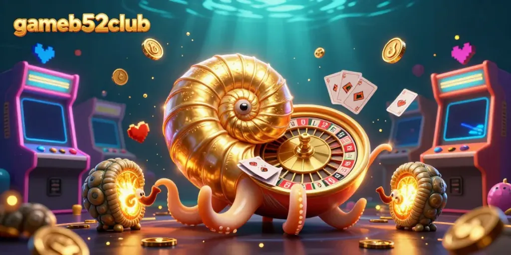 Experience thrilling moments at gameb52club with ancient nautilus roulette and glowing game elements.
