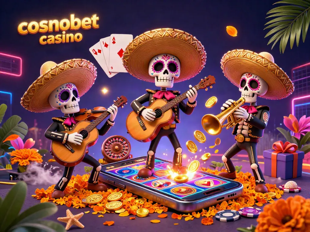 Experience thrilling gameplay at cosmobet casino with a vibrant mariachi scene and exciting slot game elements.