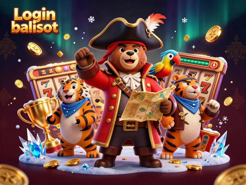 Experience high-stakes fun with Login balislot as slots and treasures come to life in a vibrant 3D scene.