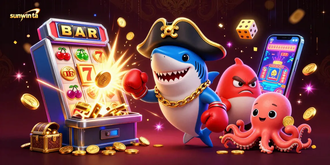 Experience the excitement of sunwin tải with vibrant 3D characters and casino elements in a rich gaming scene.
