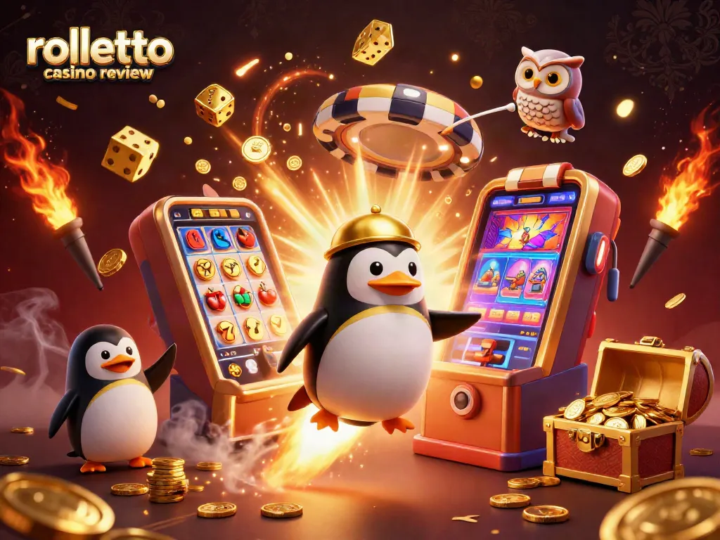 Experience the excitement of Rolletto Casino Review's vibrant digital scene, showcasing casino action and bonuses.