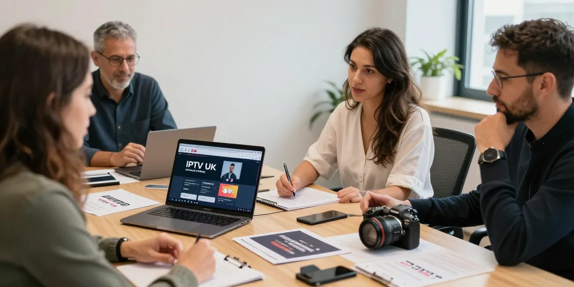 IPTV UK reseller providing trusted local services to clients in a professional setting.
